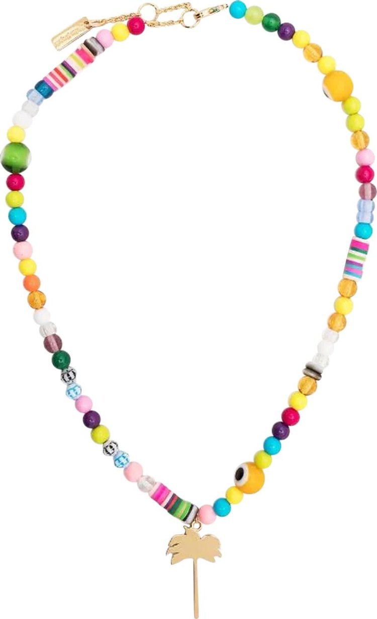 Palm Angels Palm Rainbow Necklace 'Multicolor/Gold'