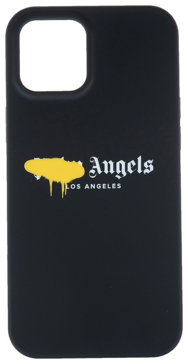 Palm Angels LA Spray Logo iPhone 12 Pro Max Case Black