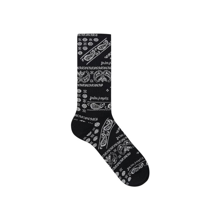 Palm Angels Bandana Socks Black