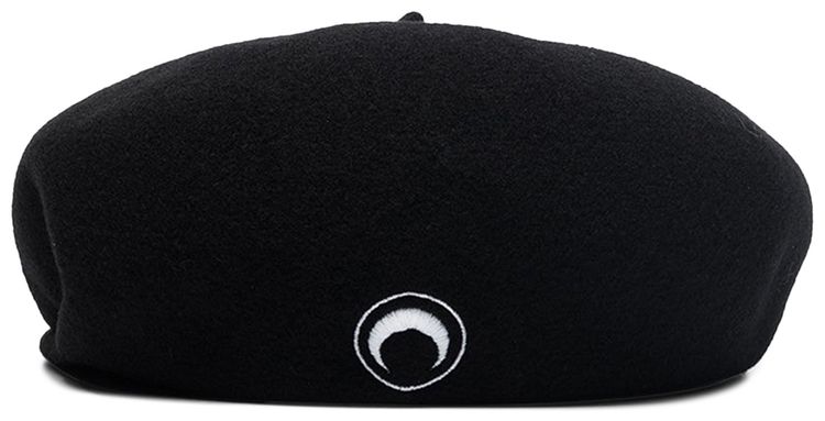Marine Serre Moon Classic French Beret Black