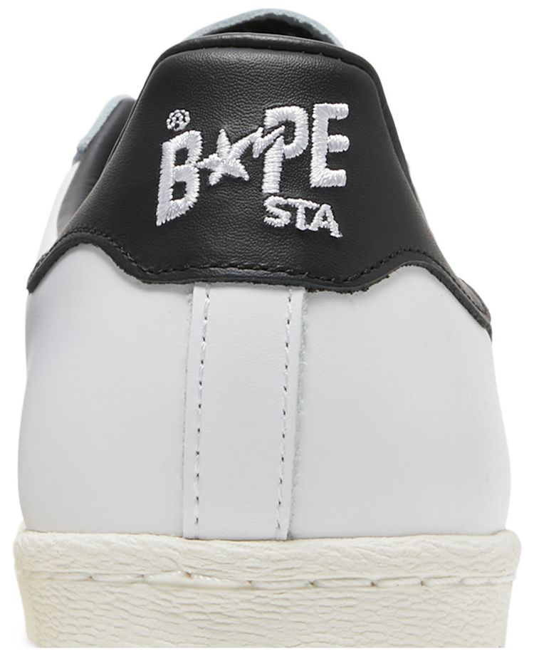 BAPE x adidas Superstar White Black