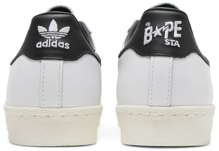 BAPE x adidas Superstar White Black
