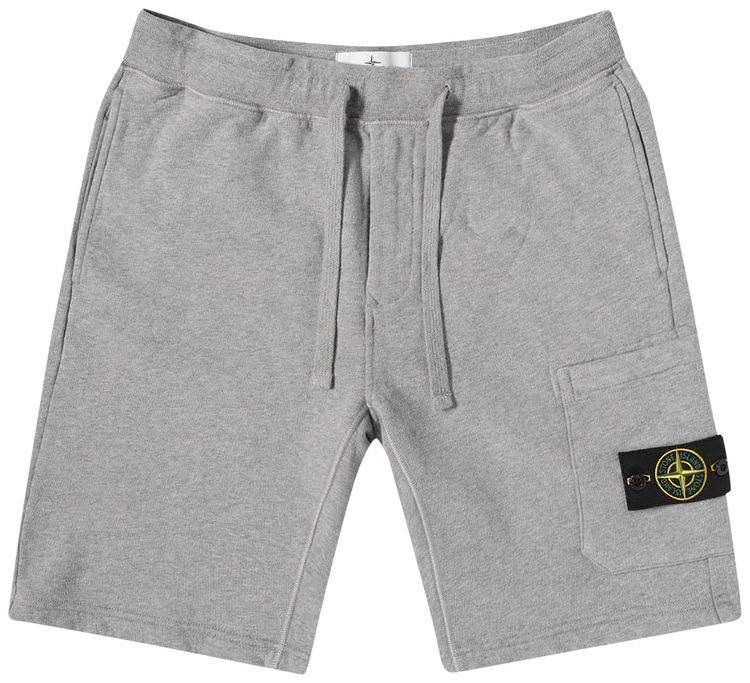 Stone Island Fleece Shorts Melange Grey