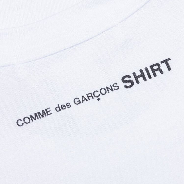 Comme des Garcons SHIRT Small Back Logo SS Tee White