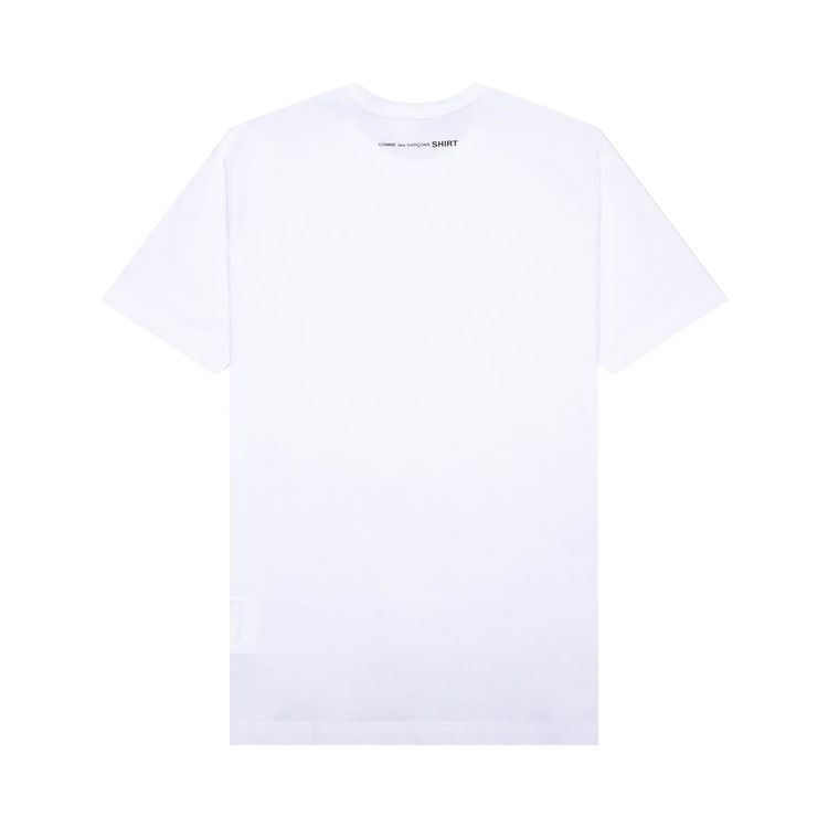 Comme des Garcons SHIRT Small Back Logo SS Tee White