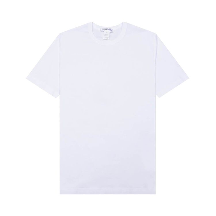 Comme des Garcons SHIRT Small Back Logo SS Tee White