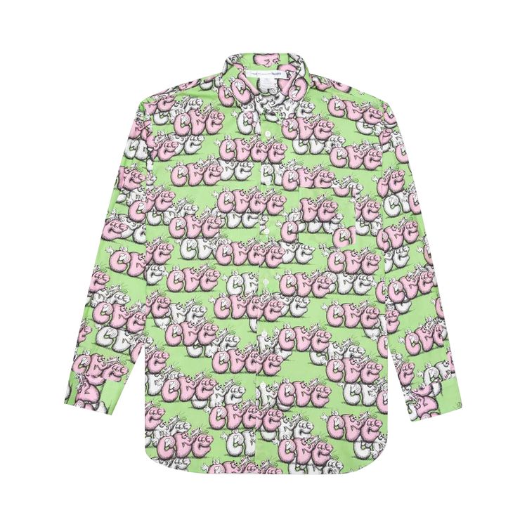 Comme des Garcons SHIRT x KAWS Classic Shirt Print G White