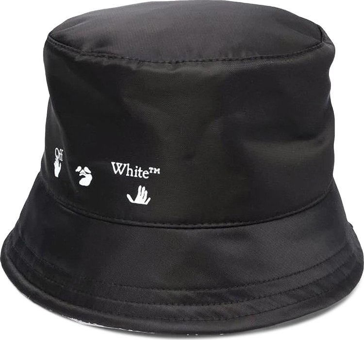 Off-White Nylon Regular Bucket Hat 'Black/White'