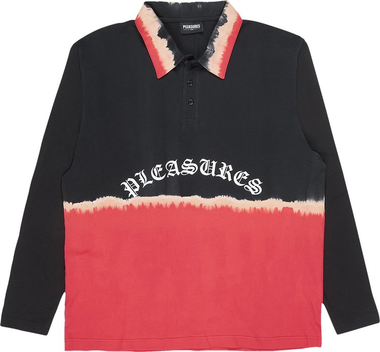 Pleasures Crisis Long-Sleeve Polo Shirt 'Black'