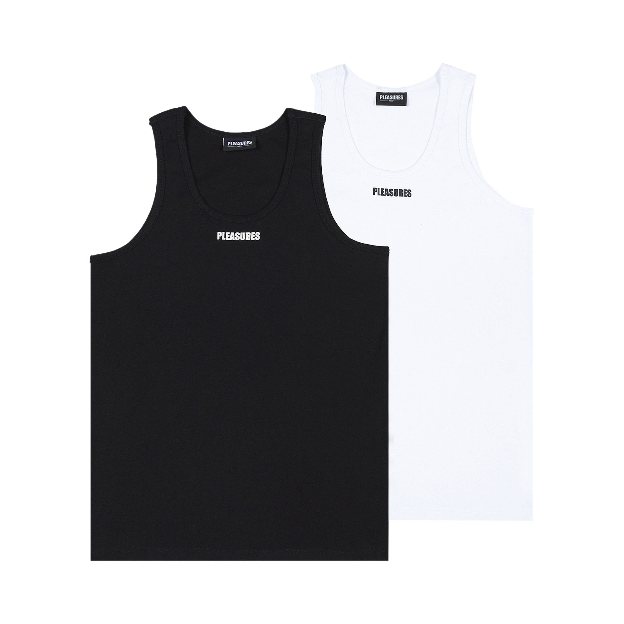 Pleasures Tank Tops (2 Pack) 'Black/White' | GOAT