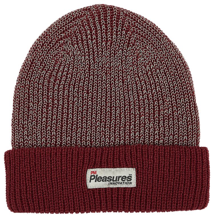 Pleasures Innovation Reflective Beanie Burgundy