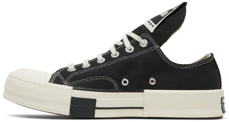 Rick Owens x DRKSHDW DRKSTAR Chuck 70 Low Black