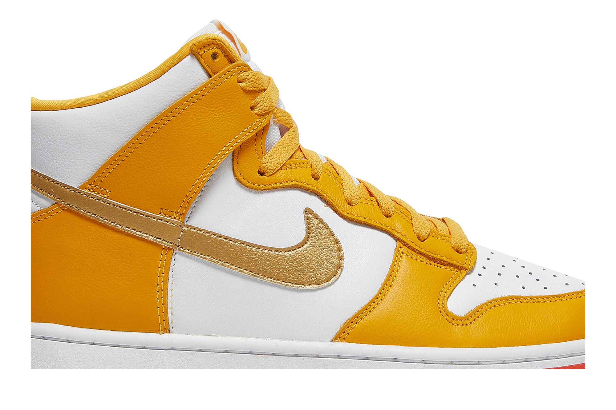 Gold high top nikes store