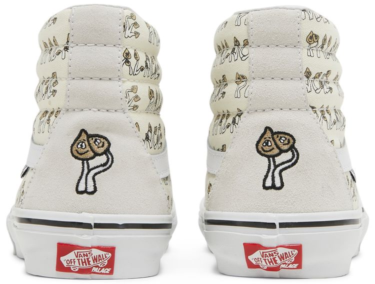 Palace x Vans Sk8 Hi Mushrooms   Marshmallow