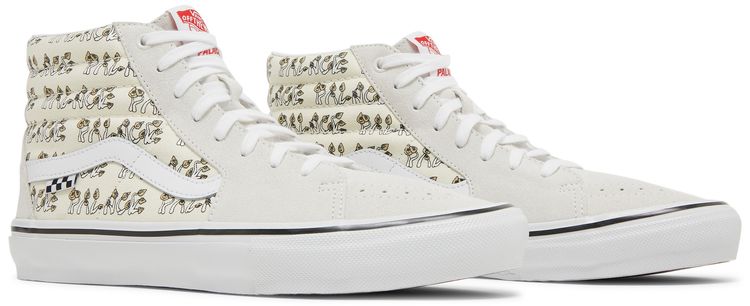 Palace x Vans Sk8 Hi Mushrooms   Marshmallow