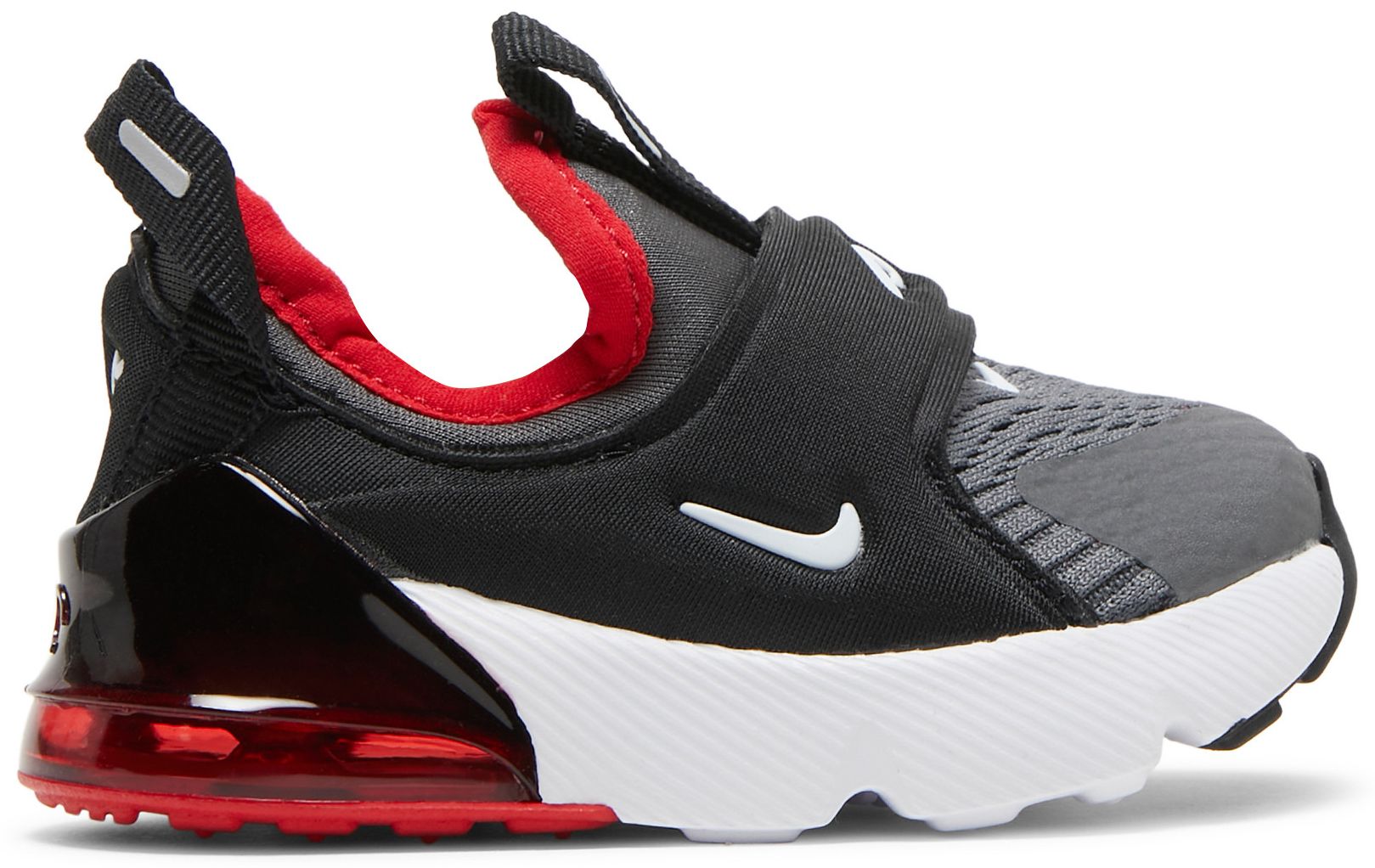 grey and red air max 270