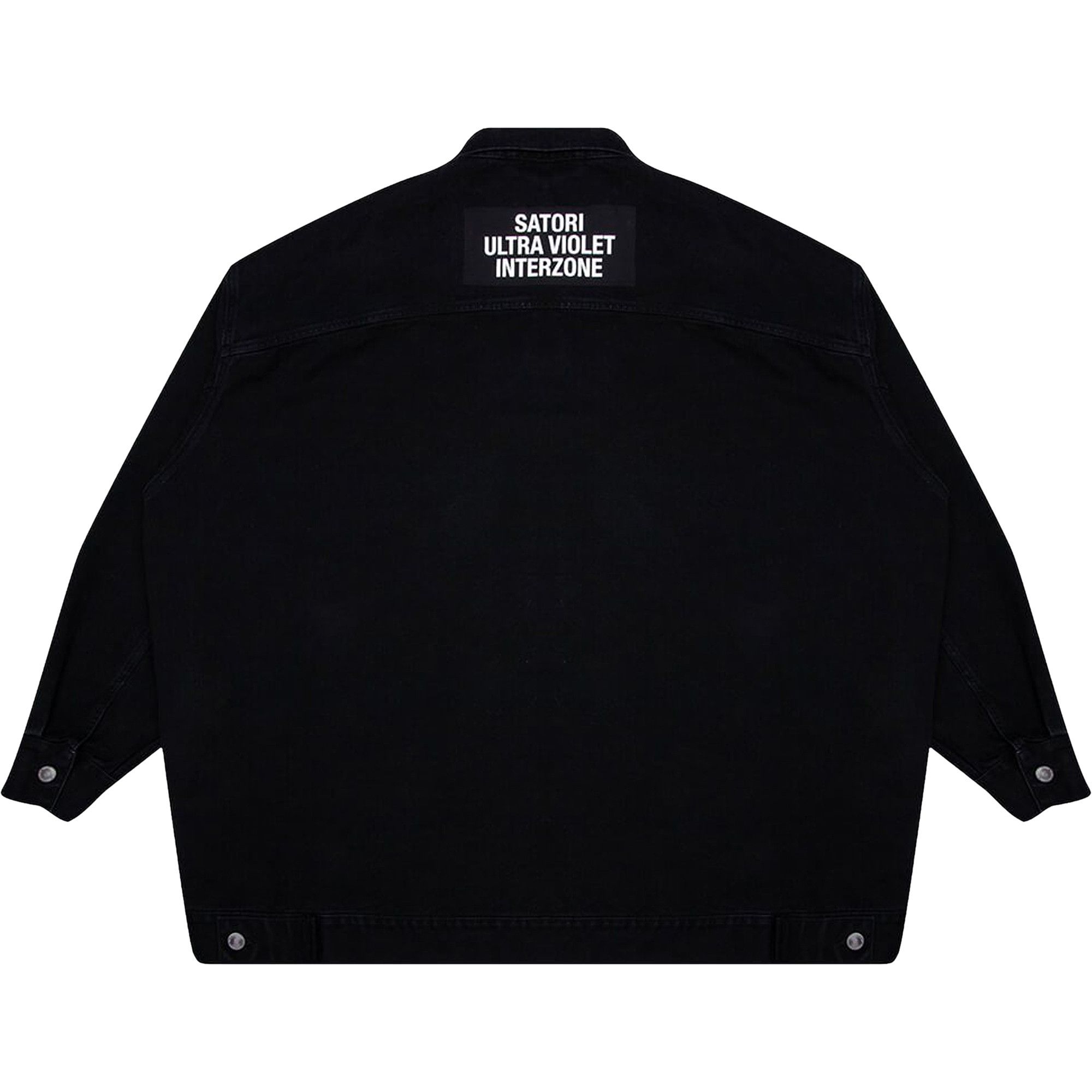 Buy Raf Simons Oversized Denim Jacket 'Black' - 211 M723 10134