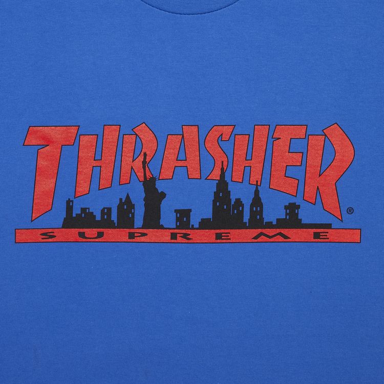 Supreme x Thrasher Skyline Tee Royal