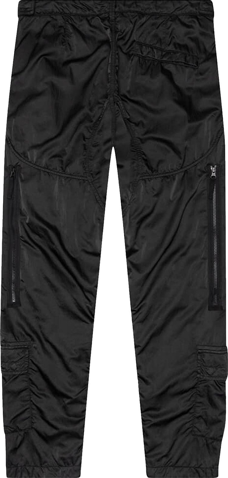 Stone Island Logo Patch Cargo Pants Black