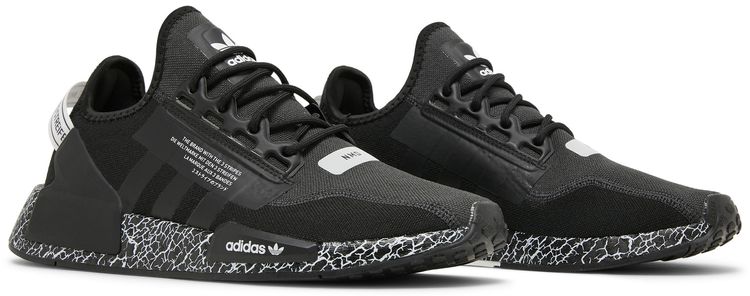 Adidas NMD R1 V2 Crackled Black Carbon