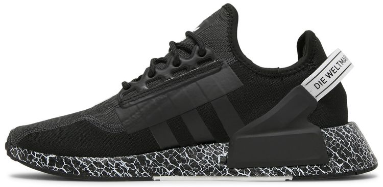 Adidas NMD R1 V2 Crackled Black Carbon