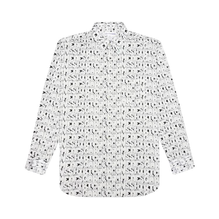 Comme des Garcons SHIRT x KAWS Classic Printed Shirt Print E White