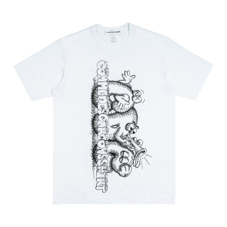 Comme des Garçons SHIRT x KAWS Printed T-Shirt Print 3 'White'