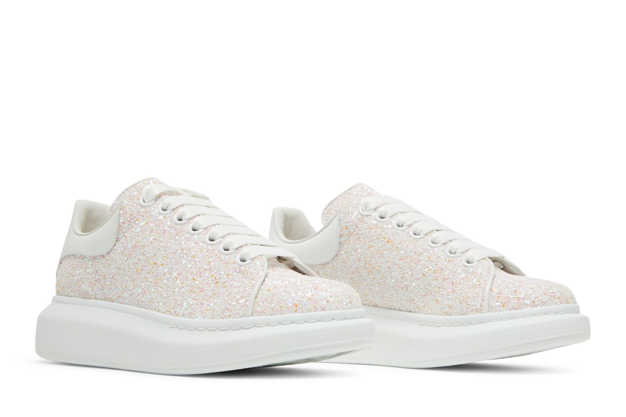 Achetez des Alexander McQueen Wmns Oversized Sneaker Pink Glitter 558944 W4Q11 9396 GOAT FR