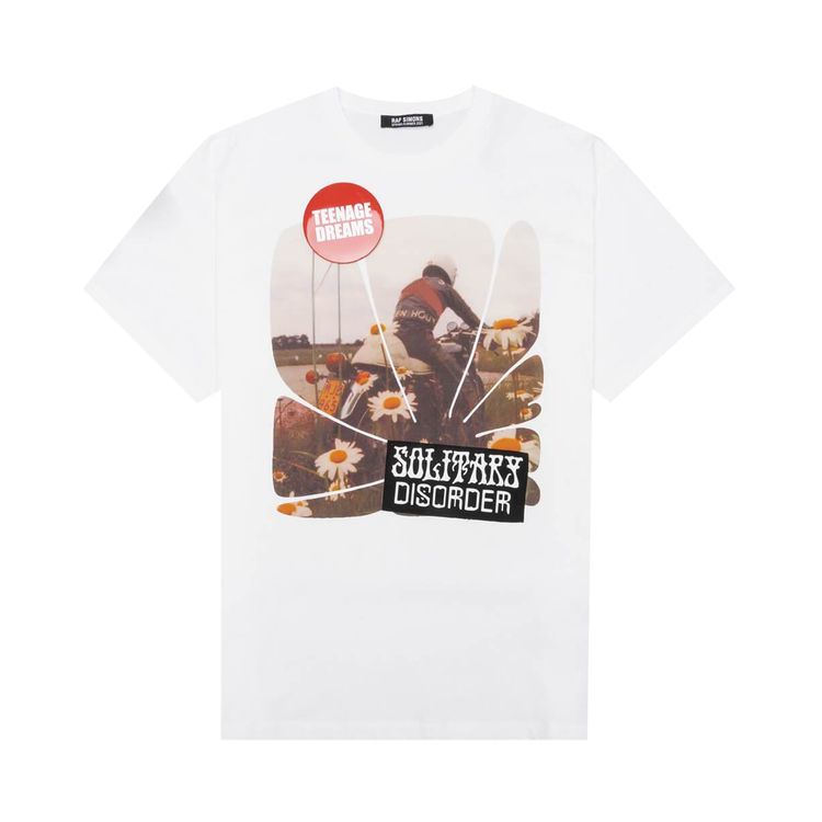 Raf Simons Big Fit T Shirt Solitary Disorder White