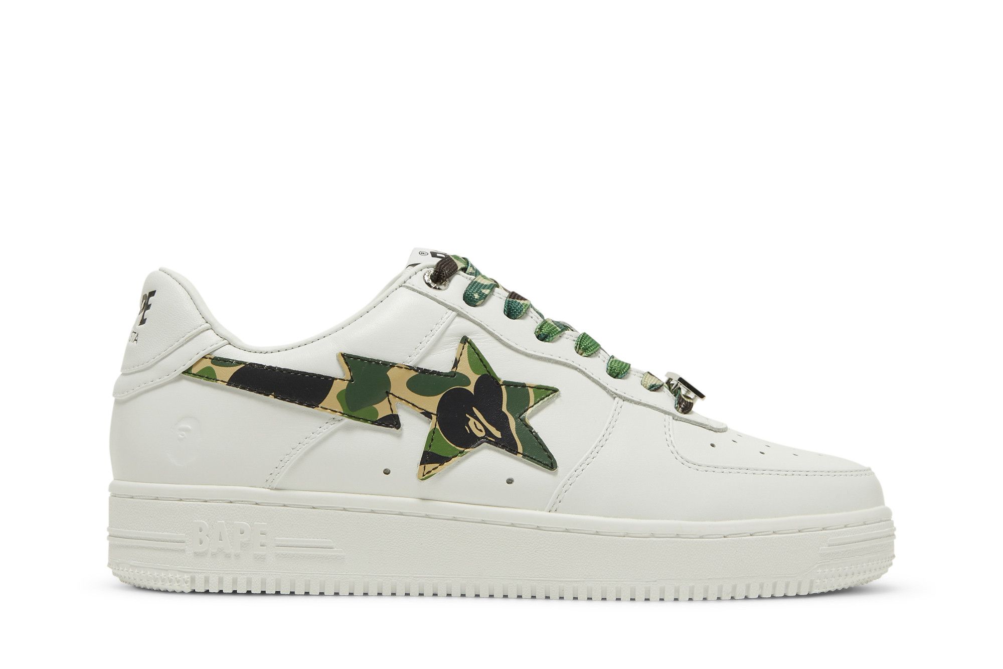 Bapesta white clearance camo