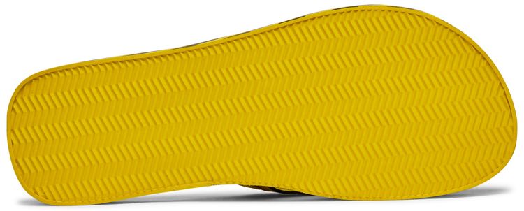 Off White Industrial Flip Flops Logo Tape   Yellow 2021