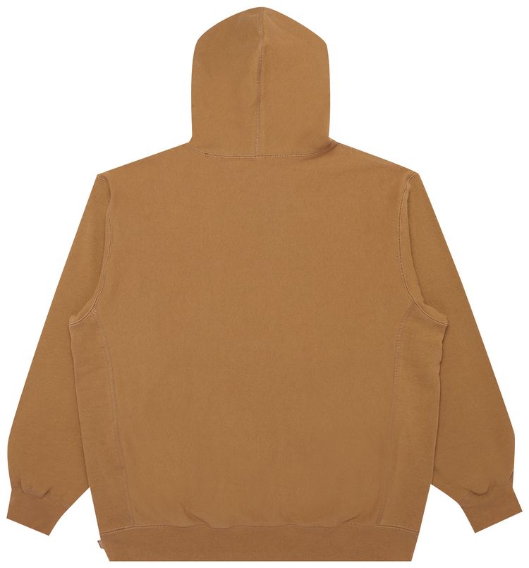 Supreme x Swarovski S Logo Hooded Sweatshirt Brown