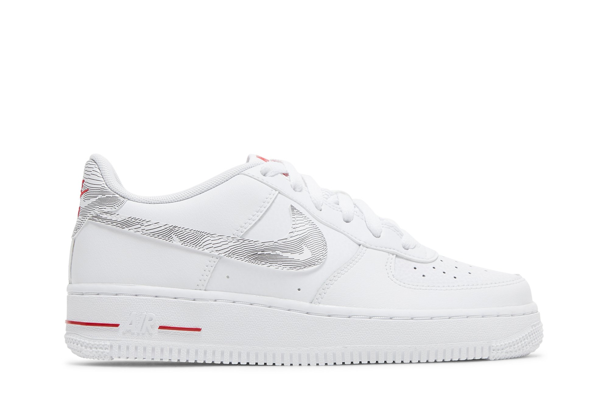 Air Force 1 Low GS 'White University Red' | GOAT