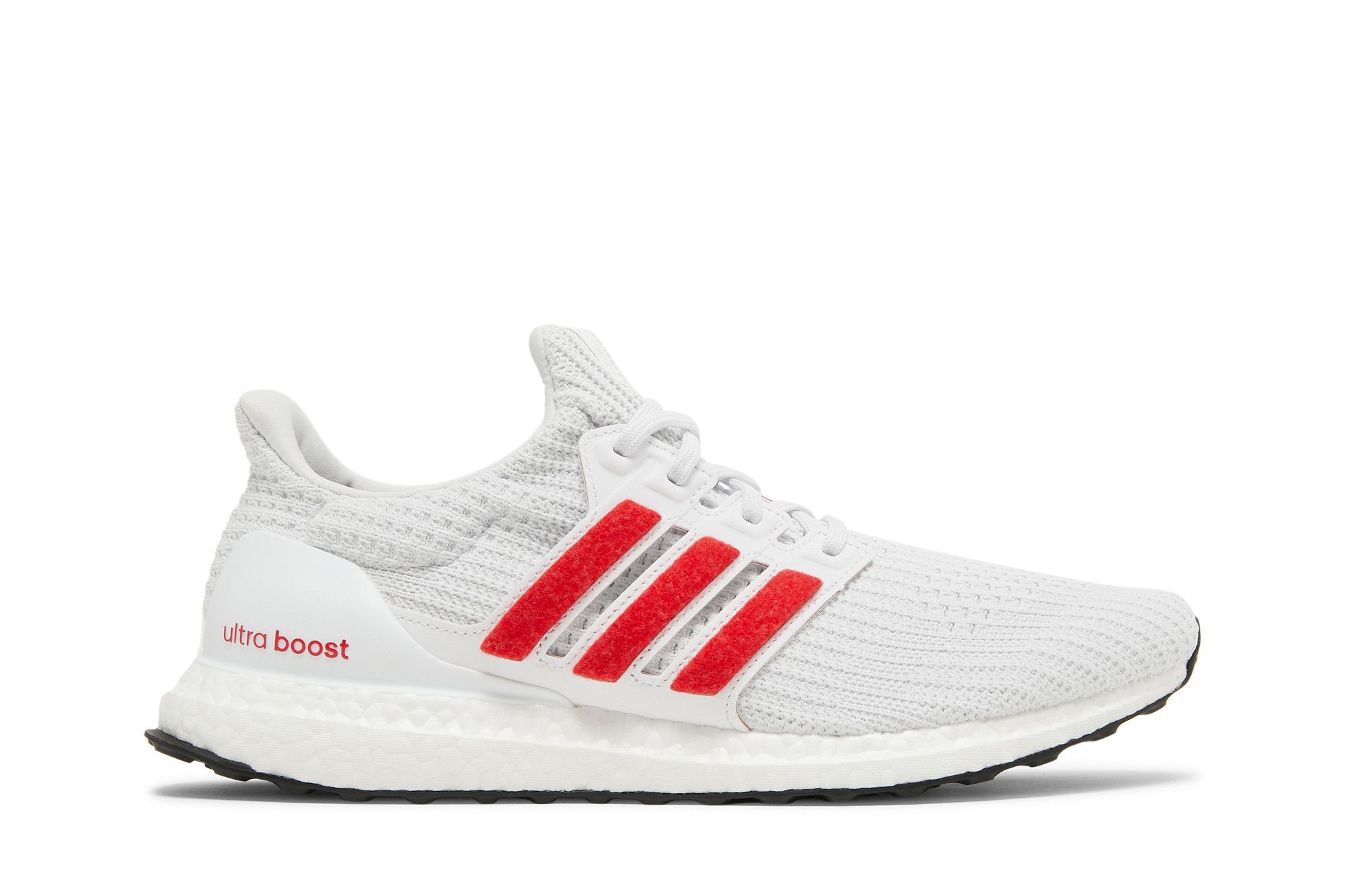 Adidas ultra boost white and red top