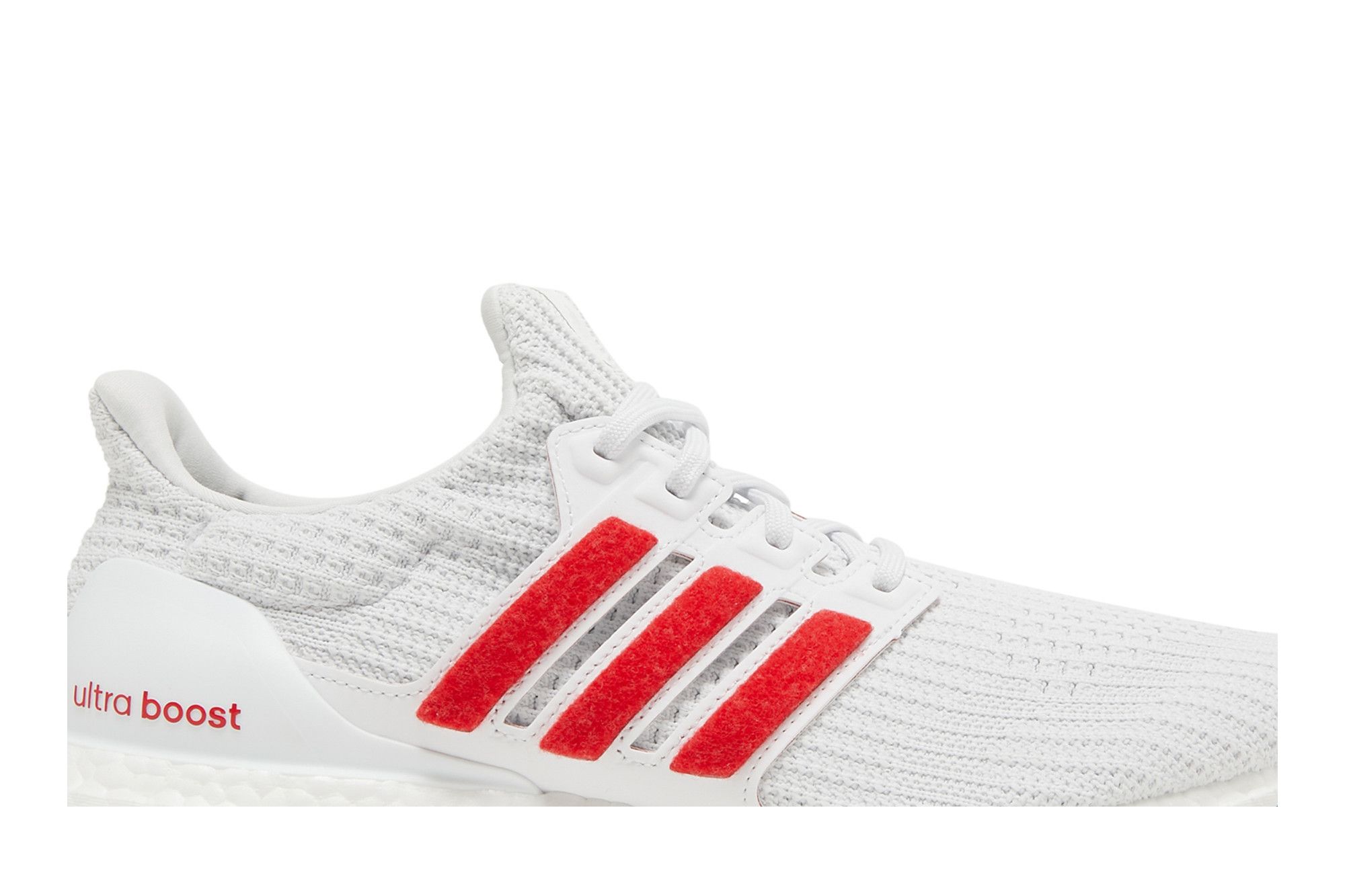 Adidas ultra boost 4.0 cloud white active red discount