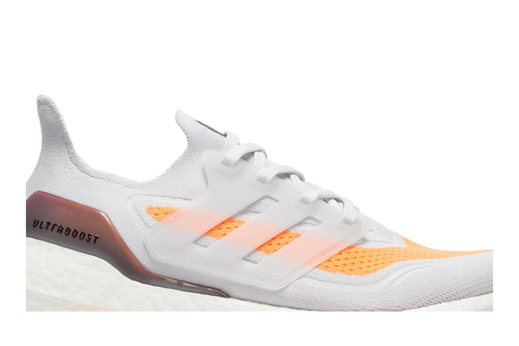 Buy UltraBoost 21 Grey Screaming Orange FY0375 GOAT