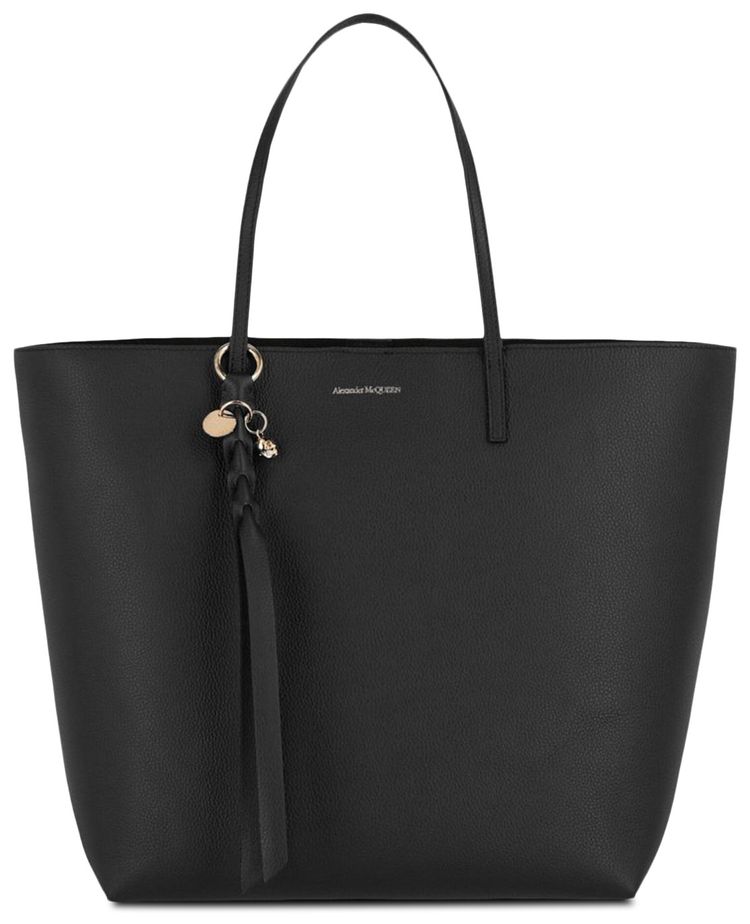 Alexander McQueen Skull Leather Tote Black