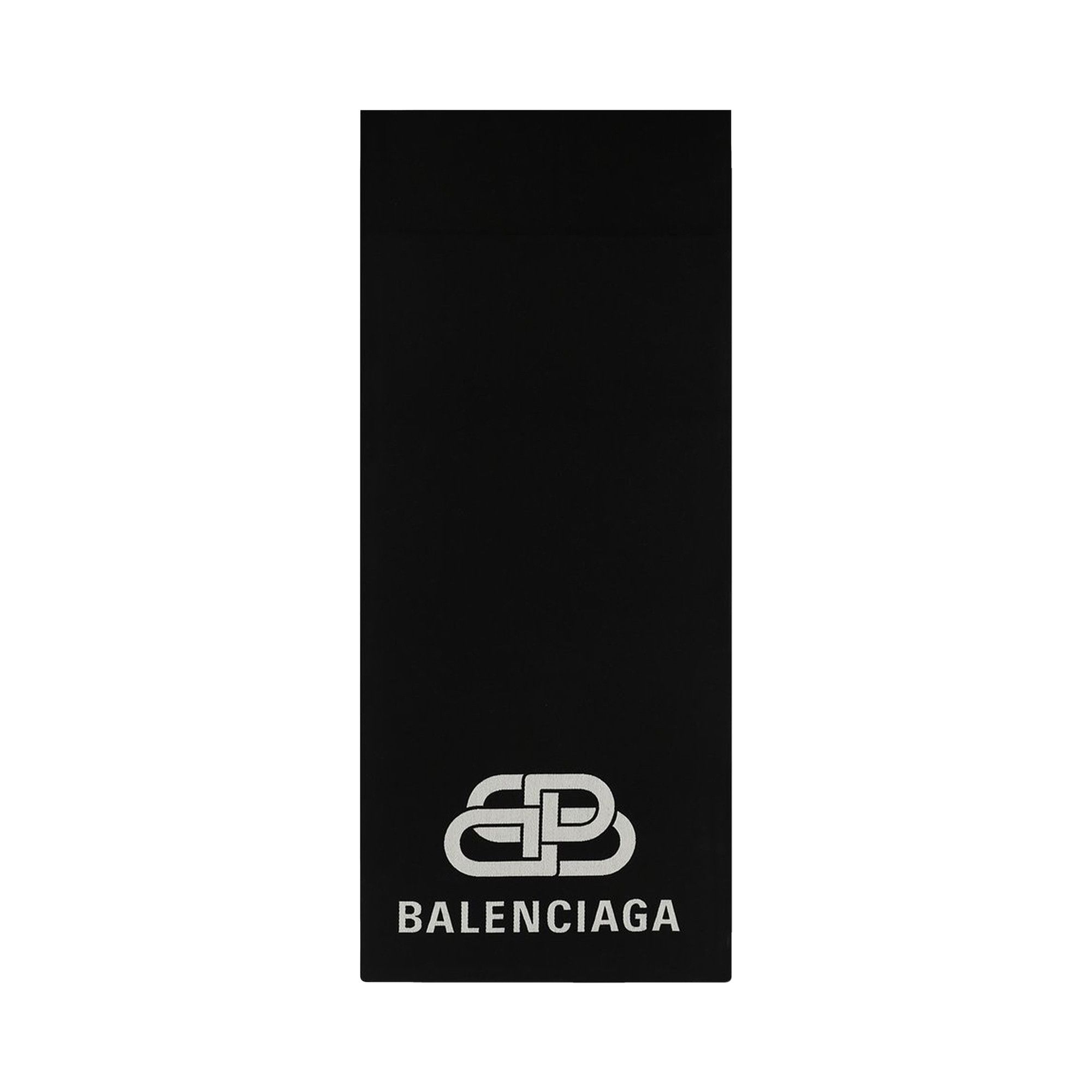 【★安心の定価販売★】 Blanket Balenciaga Buy BB 575867 - 'Black' Scarf Wool Logo バンダナ+スカーフ