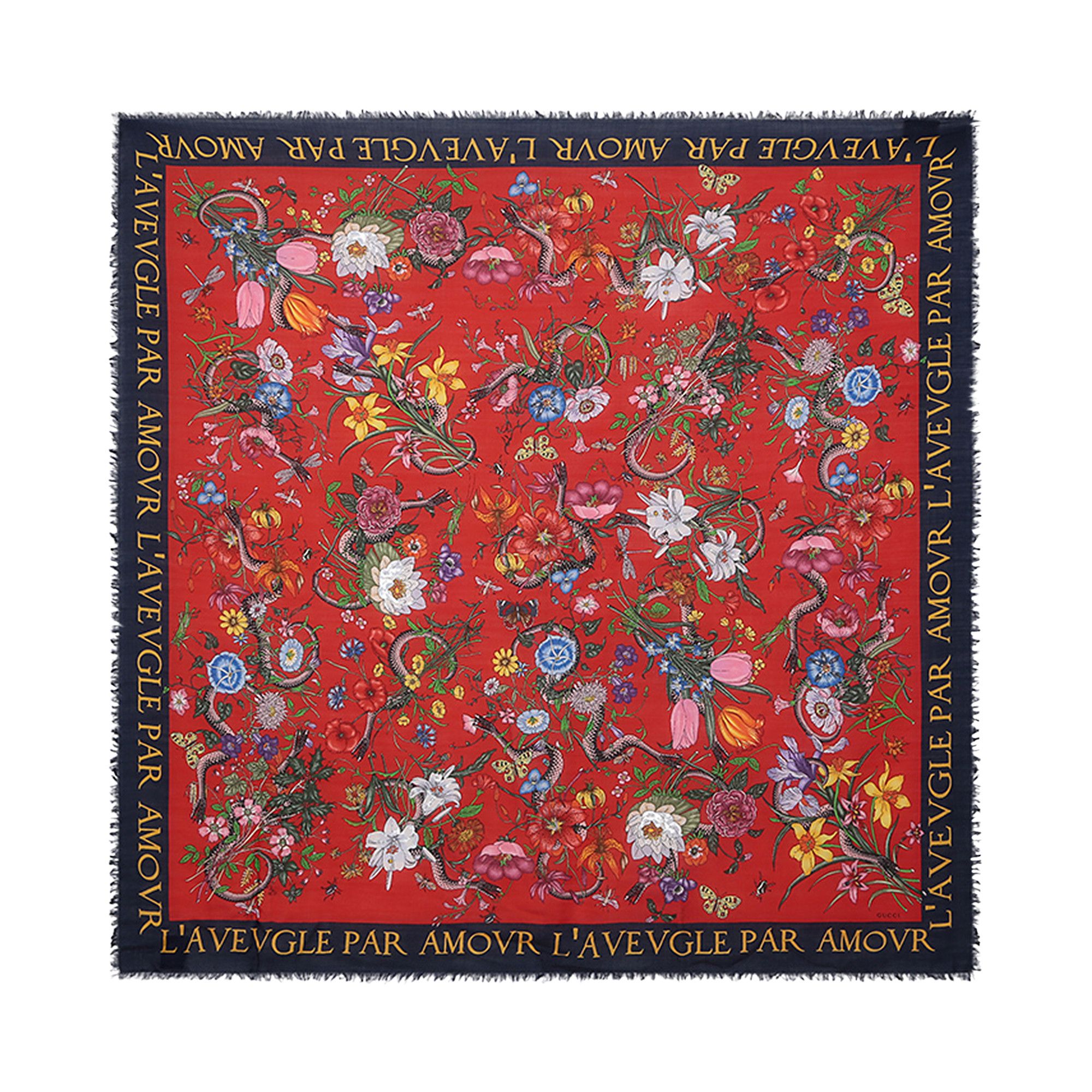 Gucci snake 2025 print scarf