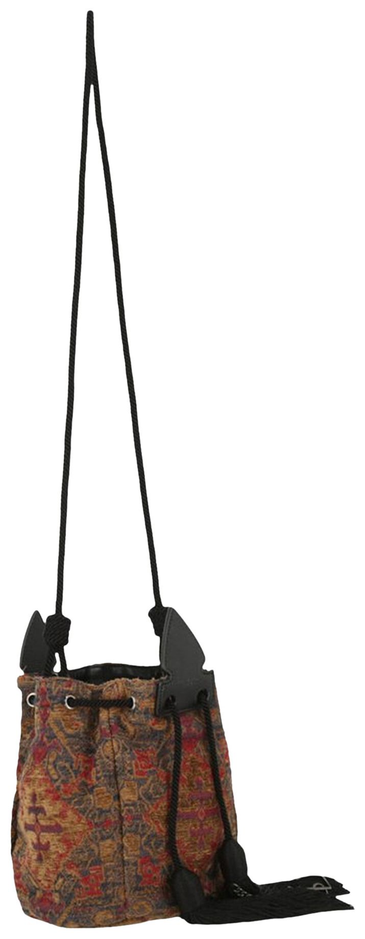 Saint Laurent Brocade Shoulder Bag Red