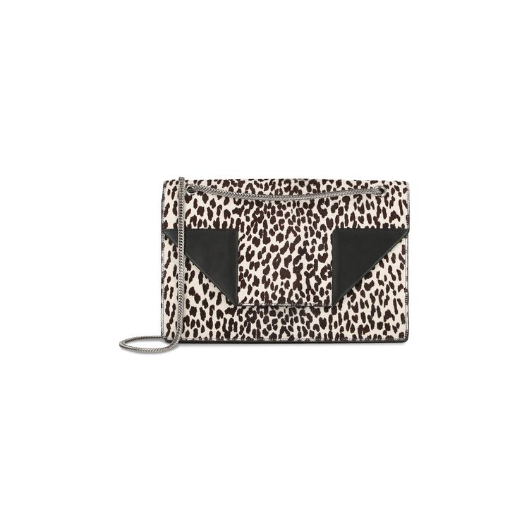 Saint Laurent Betty Leopard Shoulder Bag Multicolor
