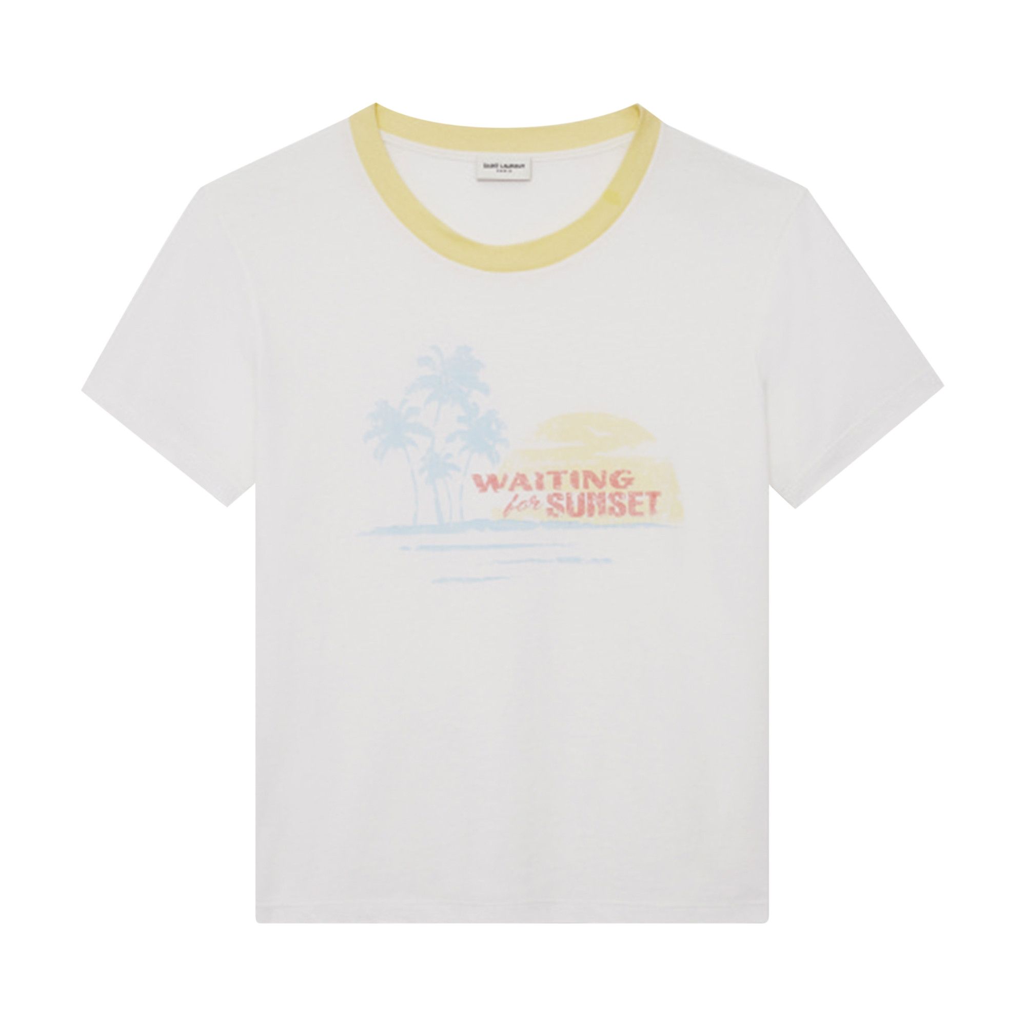 Tシャツ・カットソー Saint Laurent   Abbigliamento Men Organic Cotton White Buy Saint Laurent Printed T-Shirt 'White' - 503311 YB2MY