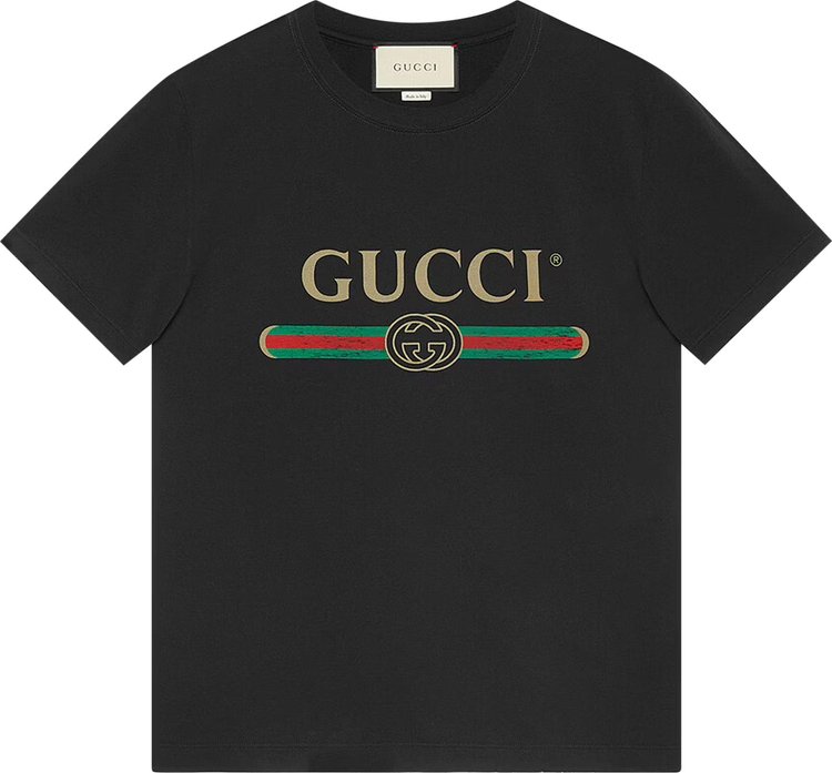 Gucci Washed Jersey Oversize T-Shirt 'Black'
