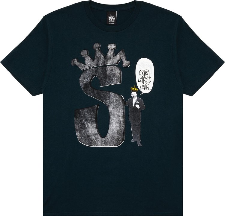 Stussy S Crown Livin Tee Dark Teal