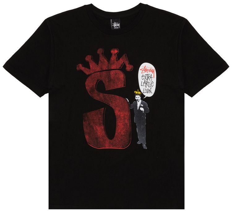 Stussy S Crown Livin Tee Black
