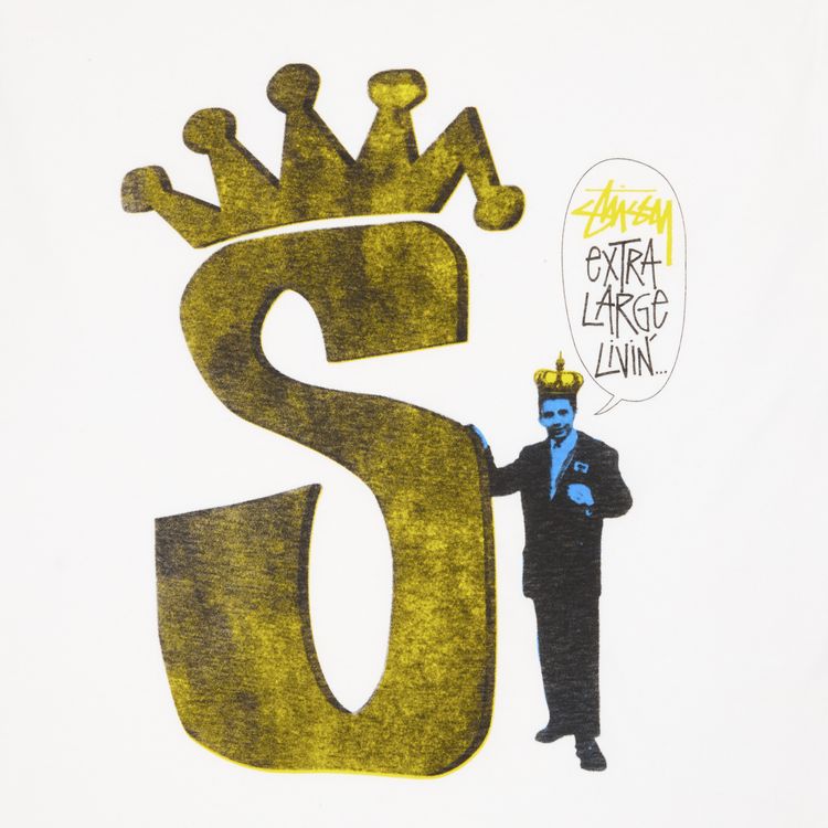 Stussy S Crown Livin Tee White