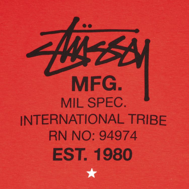 Stussy MFG International Tribe Tee Bright Red