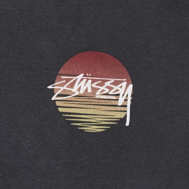 Stussy Sunset Dot Pigment Dyed Tee Black