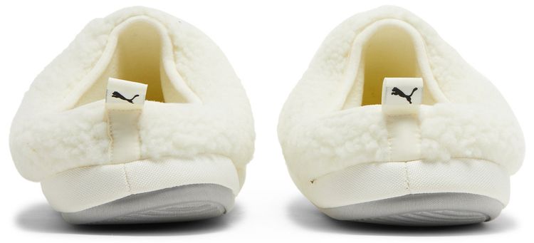 Puma Scuff Sherpa Slippers Whisper White
