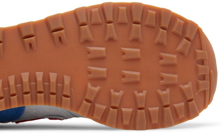 STAUD x New Balance 574 Rain Cloud Team Red